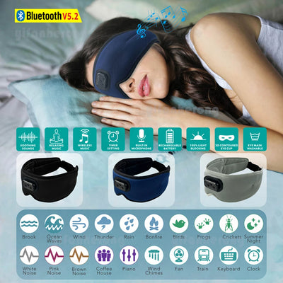 SereneMask™ Sleep Mask (White Noise)