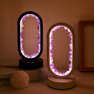 EarthGlow™ Crystal Stone Table Lamp