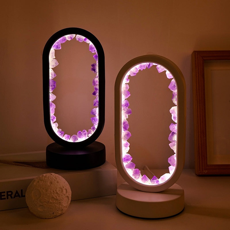 EarthGlow™ Crystal Stone Table Lamp
