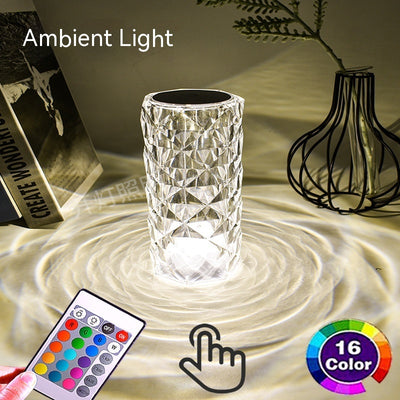 VelvetBloom™ Crystal Rose Lamp